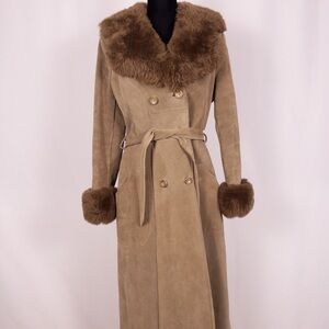 A & F Originals Vintage 70s Penny Lane Style Suede Coat Medium